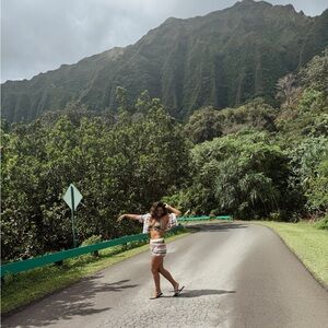 Striped cover up Set